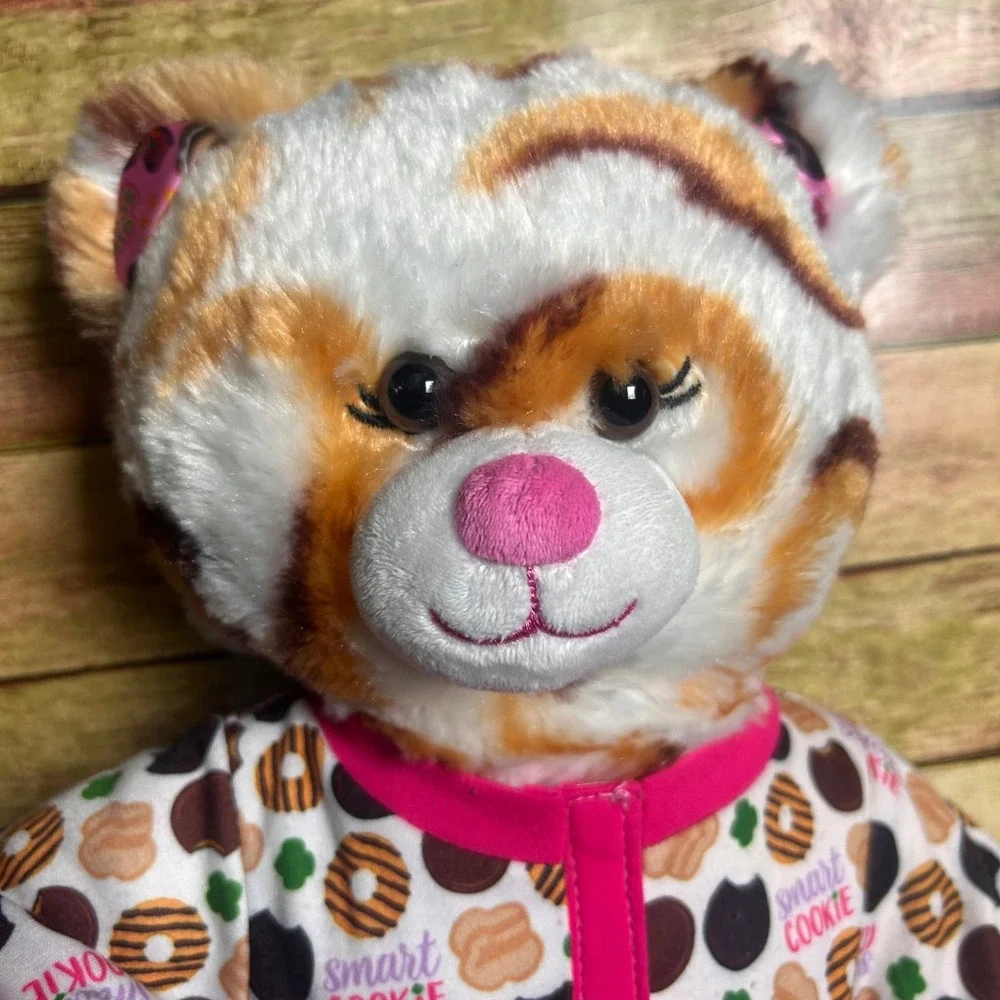 Build-A-Bear Girl Scouts Coconut Caramel Bear Smart Cookie Sleeper Plush 16in